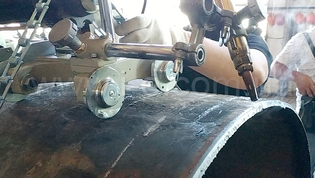 Автоматизация резания трубы машиной CG2-11D Huawei